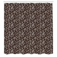 thumbnail image 3 of Ambesonne Brown Paisley Shower Curtain, Damask Flowers Motif, 69"Wx70"L, Brown and White, 3 of 5