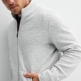 thumbnail image 3 of Men's FLX Full-Zip Textured Pullover Color: Grey Heather Size: M, 3 of 4