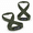 Green/Black-Small 10" - Less than 7.25" Wrist, variant on Figure 8 Lifting Strap- Strongman 10-14" Deadlift Straps- True Grip Support & Heavy Duty Wrist Straps For Weightlifting Women Men-