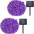 thumbnail image 1 of 2 Pack Green Lights Solar Powered  200 LED 75.5ft Each Solar String Lights Outdoor Waterproof  8 Modes Green Christmas Lights for Patio  Garden  Tree  Halloween Decorations, 1 of 15