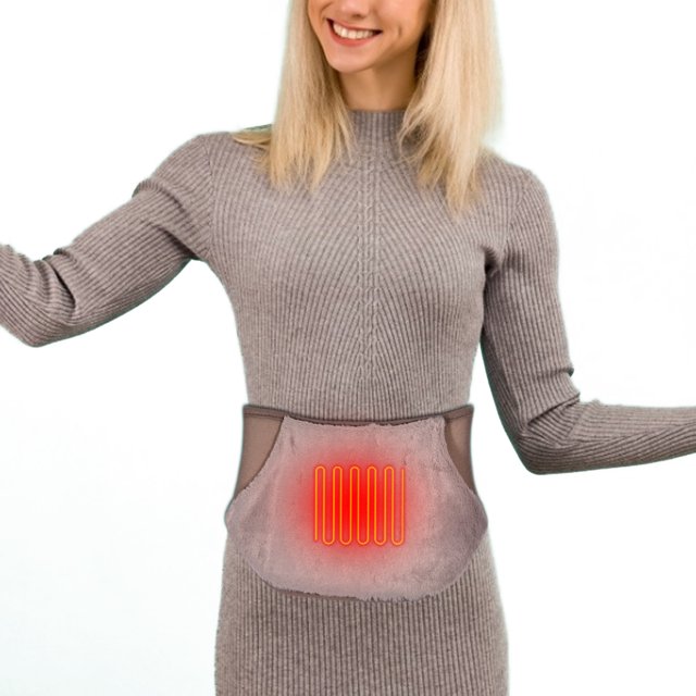 Heating Belt Safe Comfortable USB Electric Pad Washable Heat Therapy Pad for for Menstrual Cramp Lumbar Abdominal Leg Pain Relief