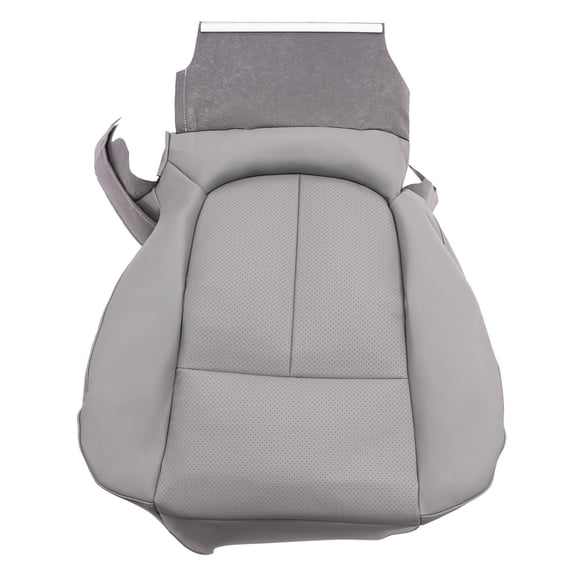 Driver Bottom Cloth Seat Cover Gray PU for 2011-16 Ford F250 F350 F450 F550 XLT