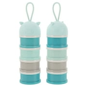 2 Pcs Milk Powder Container Pacifiers Car Mini Cell Phone Stand Child Sky-blue