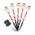 thumbnail image 2 of Solar Christmas Lights Outdoor Decorations, 5 Pack Solar Christmas Santa Claus Lights with Snowflake, Outdoor Waterproof Christmas Pathway Lights for Patio, Garden, Yard, Street, Park, Holiday, 2 of 6