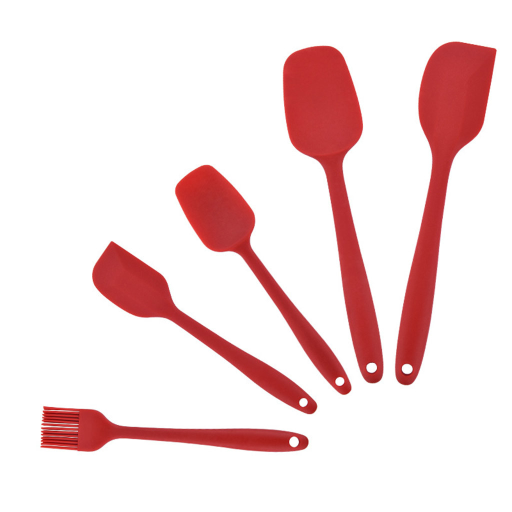 Spatula Set Silicone Nonstick Scraper Kitchen Baking Cooking 5 Piece