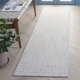 thumbnail image 2 of SAFAVIEH Martha Stewart Serenity Solid Runner Rug, Grey/Ivory, 2'2" x 8', 2 of 5