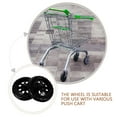 thumbnail image 4 of Shopping Cart Wheels Two Wheeler Replace Trash Can Black-ish Blackl Grocery Replacement for 2 Pcs, 4 of 6
