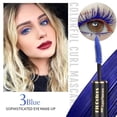 thumbnail image 5 of Rímel resistente al agua, extensión de pestañas, grueso, rizado, no se mancha, de secado rápido, de larga duración, azul, morado, blanco, colorido, maquillaje, 5 of 5