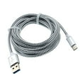 thumbnail image 3 of Type-C 6ft USB Cable for LG Wing Phone - Charger Cord Power Wire USB-C Long Braided Q7L Compatible With LG Wing, 3 of 6