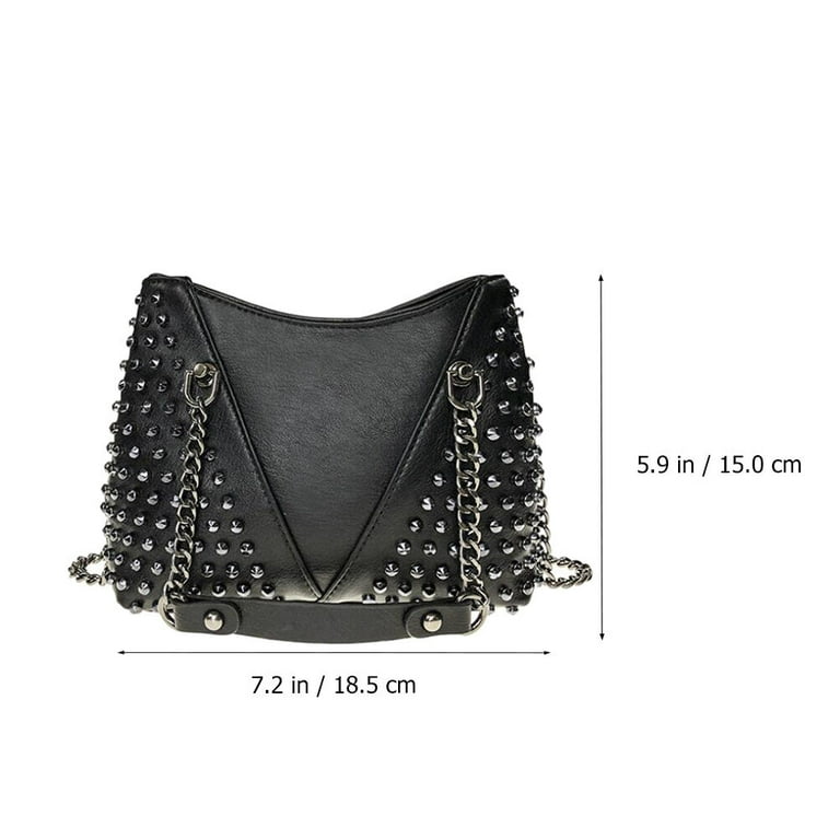 NUOLUX PU Leather Rivet Crossbody Bag, Shoulder Bag Purse NUOLUX PU Leather Rivet Crossbody Bag, Shoulder Bag Purse