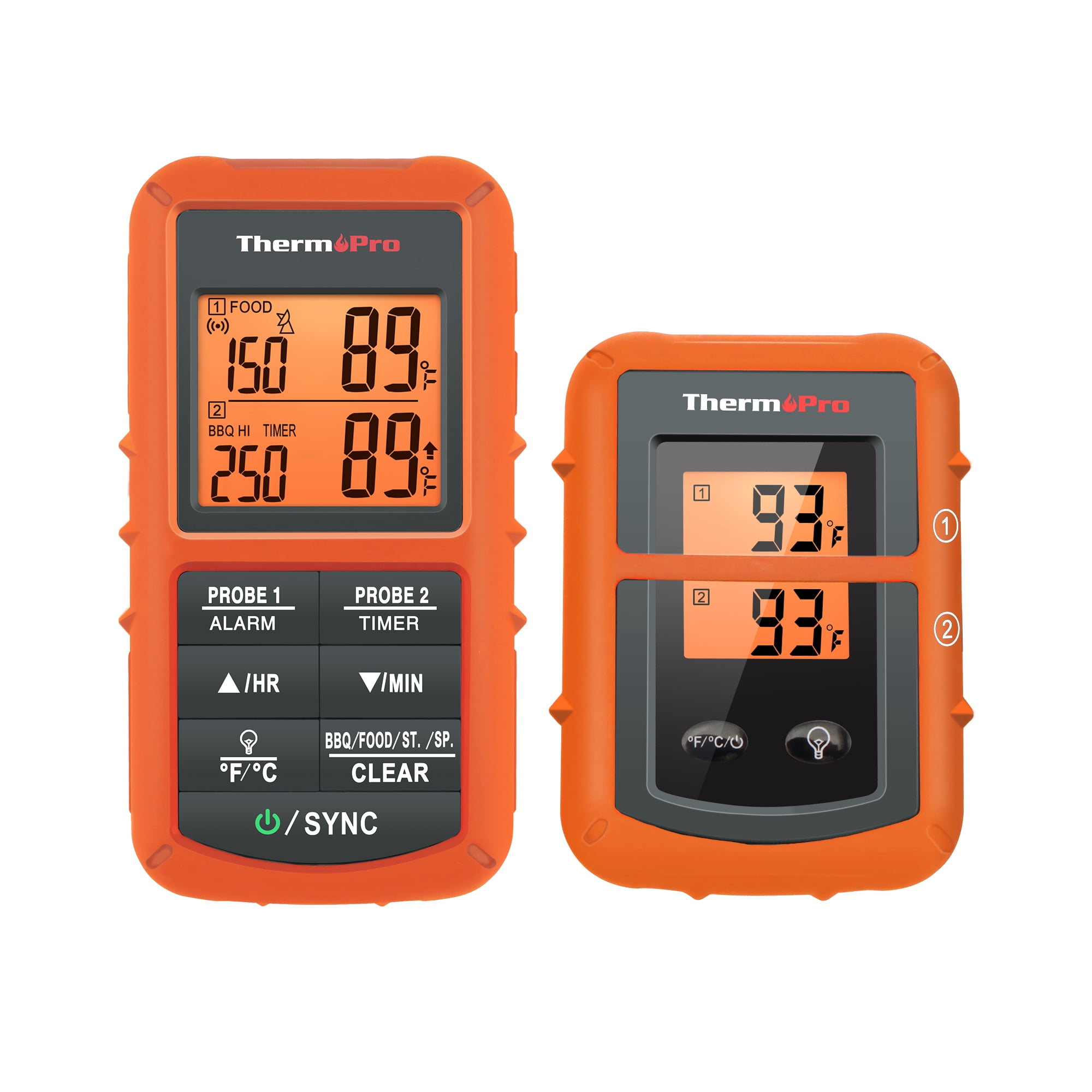 ThermoPro 500ft Long Range Bluetooth Meat Thermometer Wireless Grill Dual  Probe for sale online