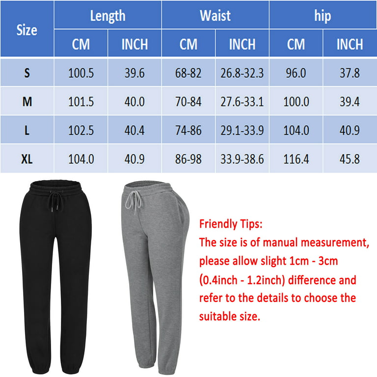 Fleece Lined Sport Pants for Women with Pockets, Winter Workout Running  Thick Yoga Pants Warm Joggers, Black