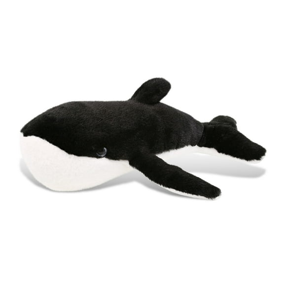 DolliBu Black Whale Stuffed Animal - Huggable Whale Plush, Adorable Playtime Whale Plush Toy, Cute Ocean Life Animal Cuddle Gifts, Super Soft Plush Doll Animal Toy for Kids and Adults - 14 Inches