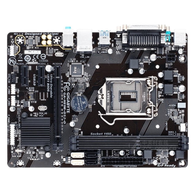 Placa madre GIGABYTE H81M-DS2-D LGA 1150 Intel H81 DDR3