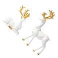 thumbnail image 1 of Yuarrent 2 figuritas de ciervo de lujo con detalles en el hogar elegantes para figuritas de reno de elección de regalo de estilo único Decoración del hogar blanco L, 1 of 6