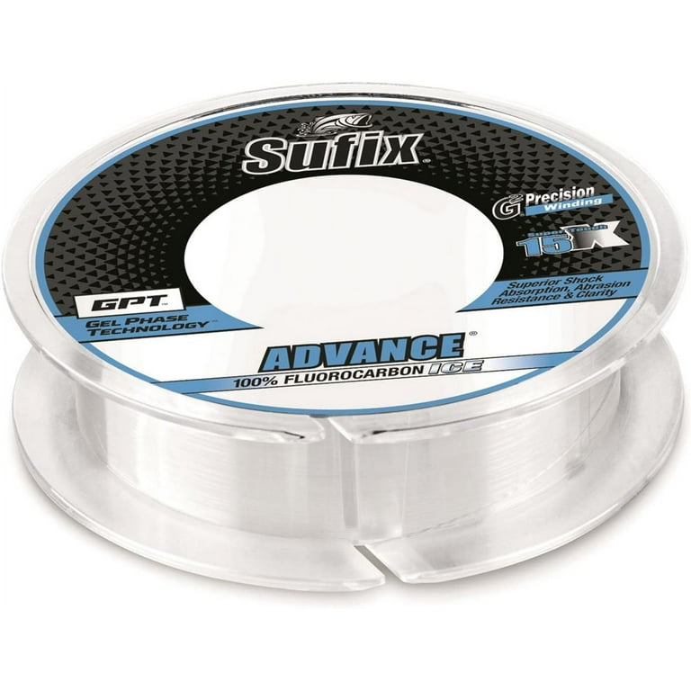 Sufix 50 Yard Advance Ice Fluorocarbon Fishing Line - 4 lb. Test - Clear