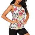 thumbnail image 2 of Balery Christmas Cute Pigs Camiseta sin mangas estampada ligera para mujer, tops de entrenamiento sin mangas, camisetas de yoga transpirables de secado rápido.-Large, 2 of 7