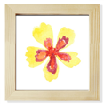 thumbnail image 1 of Petite Fleur Jaune Dessin Animé Simple Carré Cadre Photo Mur Affichage de Table, 1 of 3