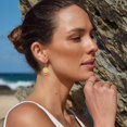 thumbnail image 2 of Disc Leverback Earrings for Women: Dainty 14k Gold Plated Dangle Earrings for Women Hypoallergenic Hammered Teardrop Coin Earring Set Gold Jewelry for Womens Trendy, 2 of 7