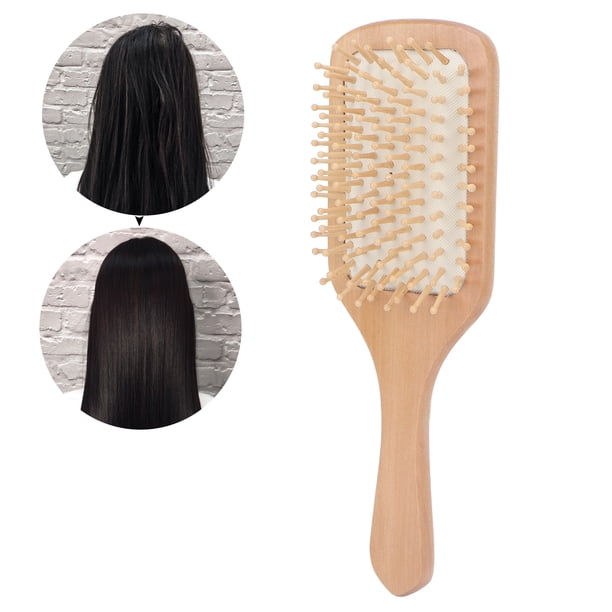 Cepillo Para Desenredar, Masaje Elegante Cepillo Para El Cabello Ergonómico De Madera Dientes Suaves Para La Vida Diaria Para Peluquería En Casa