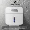 thumbnail image 4 of Porta Rollo de Papel Higiénico, Gran Capacidad Dispensador de Toallas de Baño Impermeable con Caja de Almacenamiento, Soporte Papel Higienico de Pared (Gris), 4 of 4