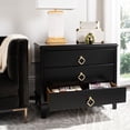 thumbnail image 2 of Safavieh Hannon 3-Drawer Solid Contemporary Nightstand, 2 of 10