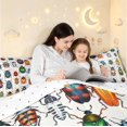 thumbnail image 4 of Erosebridal Dreamy Beetles Twin Comforter Sets,Bug Collection Theme Bedding Set,White Green,Reversible,2pcs,1 Comforter and 1 Pillowcase, 4 of 7