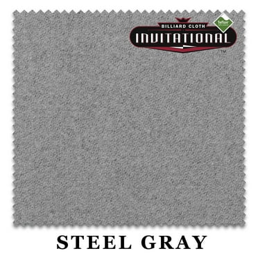 7' Championship Invitational Teflon Pool Billiard Table Felt Cloth - Steel Gray - Free Spots - AUTHORIZED DEALER