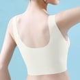 thumbnail image 6 of Bixock Jelly Front Closure Wireless Bras for Women Seamless Push Up Bras Breathable Lingerie Wear with Side Support for Casual Daily Indoor Wear, 6 of 8
