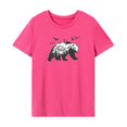 thumbnail image 1 of Camiseta de manga corta para mujer, ropa deportiva, elegante camisa con cuello redondo para ir de compras S, 1 of 7