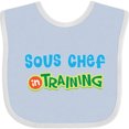 thumbnail image 3 of Inktastic Sous Chef in Training Boys or Girls Baby Bib, 3 of 4