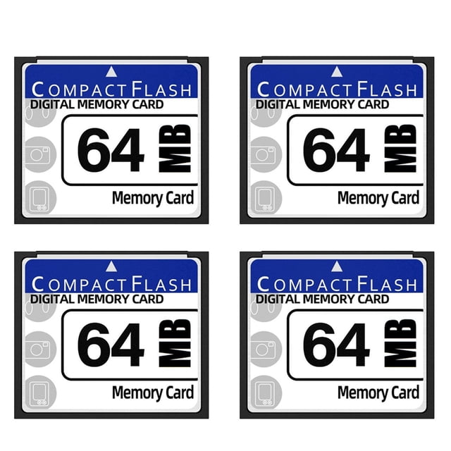4X 64MB Compact Flash Memory Card for Camera, Advertising Machine, Industrial Computer Card