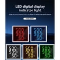thumbnail image 3 of Voltímetro Digital LED, Amperímetro, Medidor de Hercios, CA 6-500 V, Luces de Señal, Medidor de Voltaje, Corriente, Frecuencia, Indicador, Probador, Rojo, 3 of 5