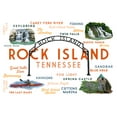 thumbnail image 3 of Rock Island, Tennessee, Typography and Icons (100% Cotton Canvas Reusable Tote Bag), 3 of 3