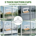 thumbnail image 2 of Window Bird Feeders With Strong Suction Cups,Acrylic Clear Birdhouse and Wild Birdfeeder for Window Viewing Box,Glass Bird Houses for Viewing Inside,Outdoors,Gifts for Cat, 2 of 14