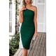 thumbnail image 4 of Vestido PRETTYGARDEN 2025 Midi XL con un Hombro y Fruncido, 4 of 6