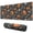 Halloween Pumpkin Skull-1, variant on Long Mouse Pads for Desk,Halloween Pumpkin Skull Pattern Desk Mats on Top Of Desks, Desk Mouse Pad Extra Large with 3mm Non-Slip Base and Stitched Edge for Gaming,Office,Work,Home 31.5x11.8in