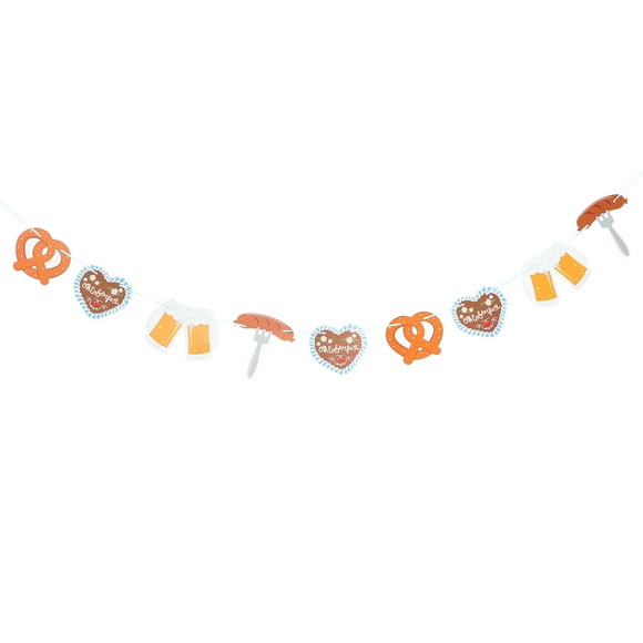 CIMAXIC Bar Flag Oktoberfest Decoration Flag Hanging Banner Party Decor (Assorted Color),5.12"X5.12"X0.04"