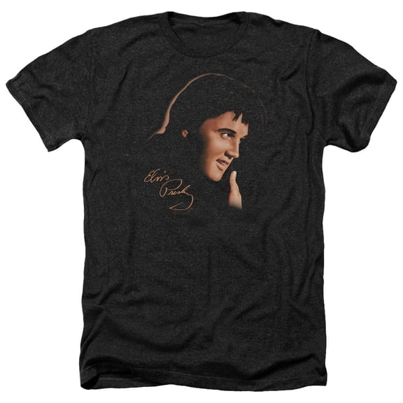 Elvis Presley - Warm Portrait - Heather Short Sleeve Shirt - Medium
