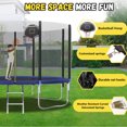 thumbnail image 5 of Shengchao Trade 12FT Trampoline with Safety Enclosure Net, ASTM Approval, and Basketball Hoop, 5 of 17