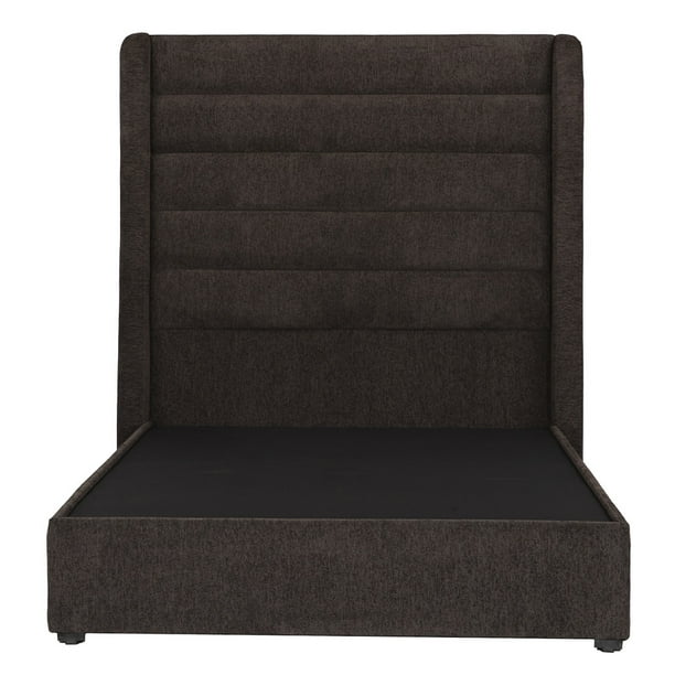 Cabecera Matrimonial Polar + Base Cama Chocolate