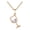 Rose Gold, variant on Women's Copper Wine Cup with Cubic Zirconia Y Necklace for Wine Lovers Gold