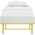 thumbnail image 1 of Modway Horizon Remplace le Cadre de Lit en Métal Pliable à Sommier, Jumeau, Jaune, 1 of 5
