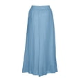 thumbnail image 6 of YUEHUA Women's Casual Elastic High Waist Wide Leg Pants Palazzo Trousers Skirt Elegant Flowy Wide Leg Pants Loose, 6 of 8