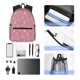 thumbnail image 4 of Balery Pastel Christmas Trees on Pink Mochila para Mujeres y Hombres, Mochila Ligera Casual para Viajes, Mochila Clásica Básica para la Universidad, 4 of 6