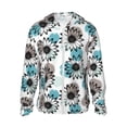 thumbnail image 2 of Lsque Watercolor Sunflower UPF 50+ Lightweight Sun Protection Men's Women's Long Sleeve Shirt, Hoodie Performance -Medium, 2 of 9