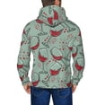 thumbnail image 5 of Zip Up Hoodies for Men - Wine Glass Printing Long Sleeve Comfrt Men'S Fashion Hoodies & Sweatshirts, Jackets for Men Hoodies Pullover Clothing Clothes with Pouch, 5 of 5