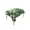 Green, variant on Palm Leaves Tropical Suqare Tablecloth - 54 x 54 Inch, Green Botanical Summer Waterproof & StainResistant Tablecloth, Washable Oil-proof Table Cover for Dining/Party/Wedding/Camping/Buffet