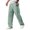 Mint Green, variant on GrmtClth Casual Pants For Men, Oversized Waffle Knit Bottoms, Loose Wide Leg Drawstring Elastic Waist Trousers, All Year Street Relax Outfit Light Brown 4XL