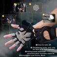 thumbnail image 2 of Guantes de entrenamiento para levantamiento de pesas, guantes de gimnasio con muñequera para hombres y mujeres, protección completa de la palma, para levantamiento de pesas, entrenamiento, fitness, ejercicio colgante, dominadas Zhivalor CZYD-ZC136-1, 2 of 5